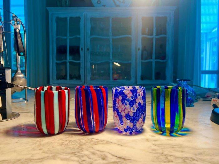 Vaas (4) - Glas - Vazen van Murano-glas., Antiek en Kunst, Antiek | Glaswerk en Kristal
