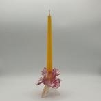 Monocandeliere Rosa in Vetro di Murano - Kandelaar -