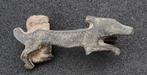 Romain antique Bronze Fibule - Broche chien romain  (Sans
