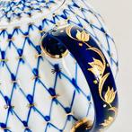 Lomonosov - Anna Yatskevich - Theeservies (3) - Cobalt Net -, Antiek en Kunst