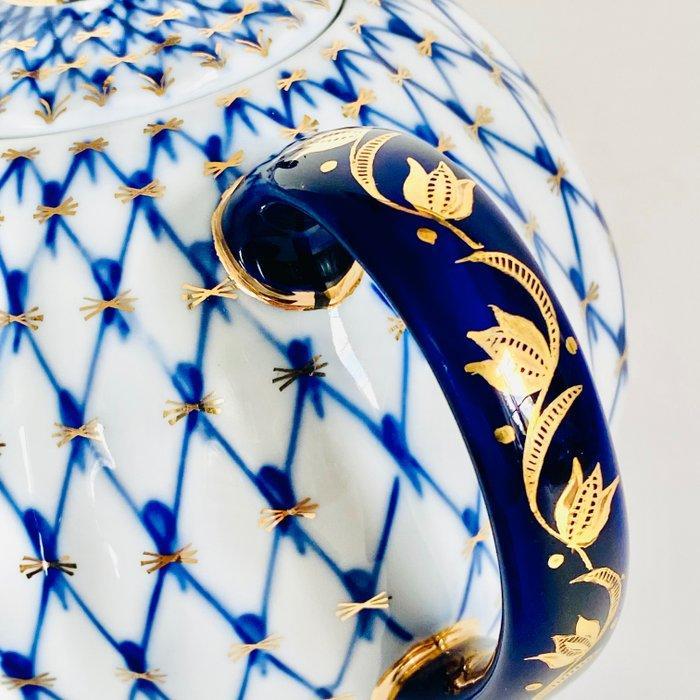 Lomonosov - Anna Yatskevich - Theeservies (3) - Cobalt Net -, Antiek en Kunst, Antiek | Meubels | Tafels