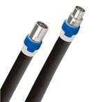 Coax Kabel - TV kabel - 20 meter - Zwart - TV Coax Kabel -, Doe-het-zelf en Bouw, Elektriciteit en Kabels, Nieuw