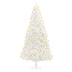 vidaXL Arbre de Noël artificiel pré-éclairé 300 cm blanc, Diversen, Kerst, Verzenden