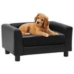 vidaXL Canapé pour chien Noir 60x43x30 cm Peluche et, Dieren en Toebehoren, Verzenden