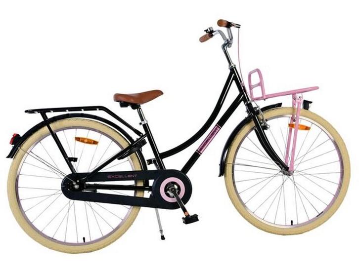 Volare Excellent - Kinderfiets - 26 inch - Meisjes - Zwart, Fietsen en Brommers, Fietsaccessoires | Fietsstoeltjes, Zo goed als nieuw