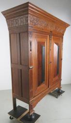 Kast - Eik, Walnoot - Bezorging mogelijk, Antiek en Kunst