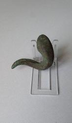 Oude Egypte, late periode Brons Bronzen hoorn van een houten