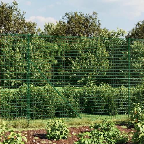 vidaXL Draadgaashek met grondankers 2x10 m groen, Tuin en Terras, Tuinhekken en Hekwerk, Nieuw, Verzenden
