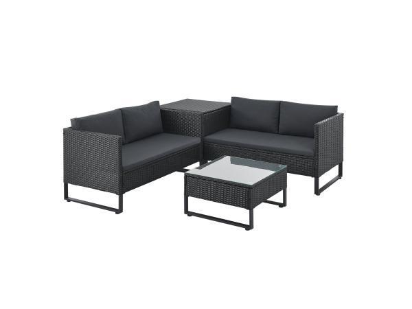 Veiling -  Loungeset / Tuinset Santorini - Polyrotan - Modul, Tuin en Terras, Tuinsets en Loungesets, Nieuw