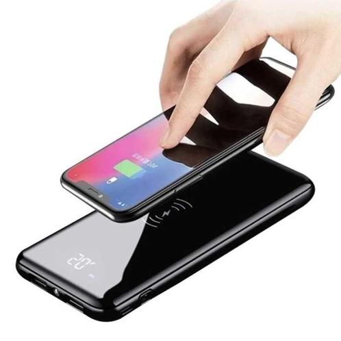 Draadloze QI 30.000mAh Externe Powerbank Noodaccu Batterij, Telecommunicatie, Powerbanks, Nieuw, Verzenden