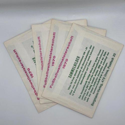 1970 Bergmann-Verlag Mexico 70 World Cup - 4 Pack -, Verzamelen, Stickers