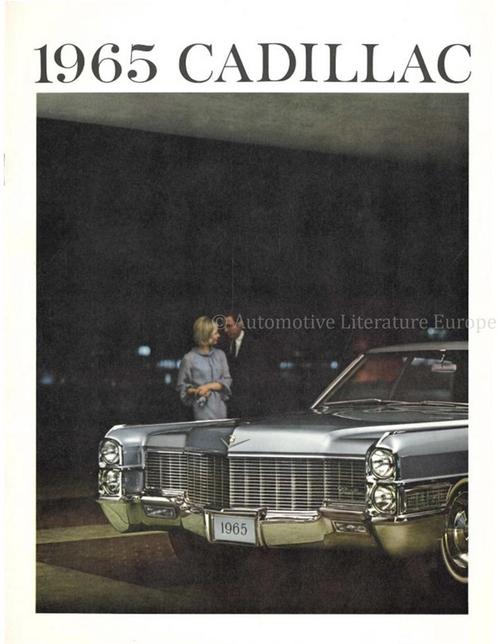 1965 CADILLAC PROGRAMMA BROCHURE ENGELS, Boeken, Auto's | Folders en Tijdschriften