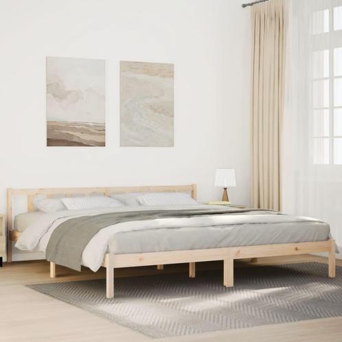 vidaXL Bedframe extra lang zonder matras massief grenenhout, Huis en Inrichting, Slaapkamer | Bedden, Nieuw, Verzenden
