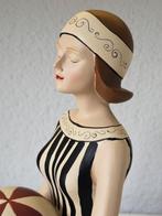 sculptuur, Baddame Jaren 50 - 22 cm - resin
