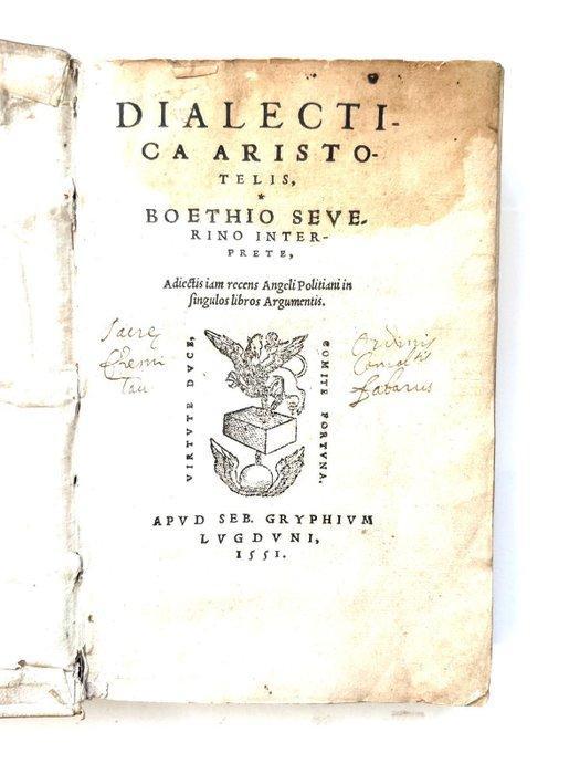 Aristoteles; Boethius Severinus - Dialectica Aristotelis -, Antiek en Kunst, Antiek | Boeken en Manuscripten