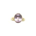 Ring - 14 karaat Geel goud - 5.00ct. tw. Amethist, Nieuw