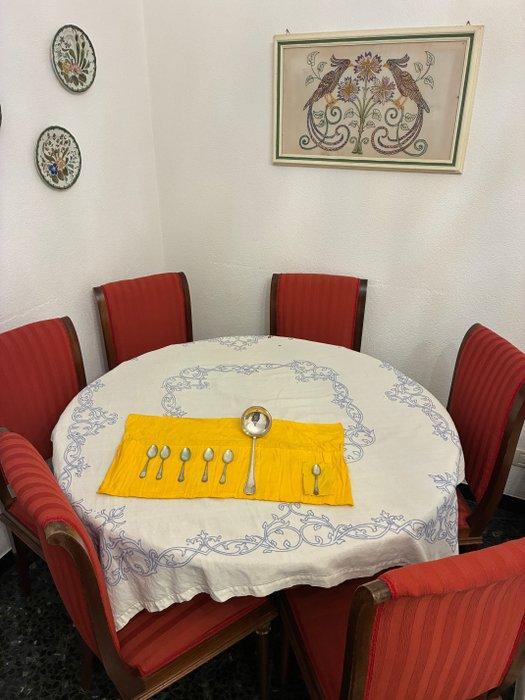 Callegari Fabbrica Argenteria (4 PD) - Ménagère (7) - Argent, Antiek en Kunst, Antiek | Zilver en Goud