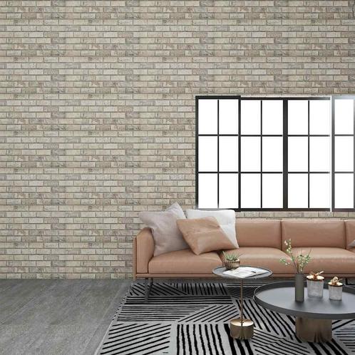 vidaXL 10 st Wandpanelen 3D zandkleurige baksteen EPS, Doe-het-zelf en Bouw, Platen en Panelen, Nieuw, Verzenden