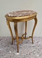 Vergulde Guéridon of Piëdestal - Table dappoint - Bois,, Antiek en Kunst