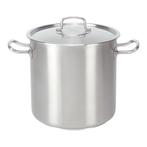 Kookpan RVS | 10 liter | Met deksel |  Ø24x24(h)cm Pujadas, Verzenden, Nieuw in verpakking