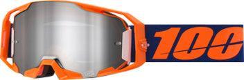 100% Armatic Crossbril Neon Orange - Silver mirror lens ( 20, Motoren, Onderdelen | Overige, Verzenden