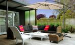 Zweefparasol - ronde parasol - diameter 3 meter - creme /, Verzenden, Nieuw