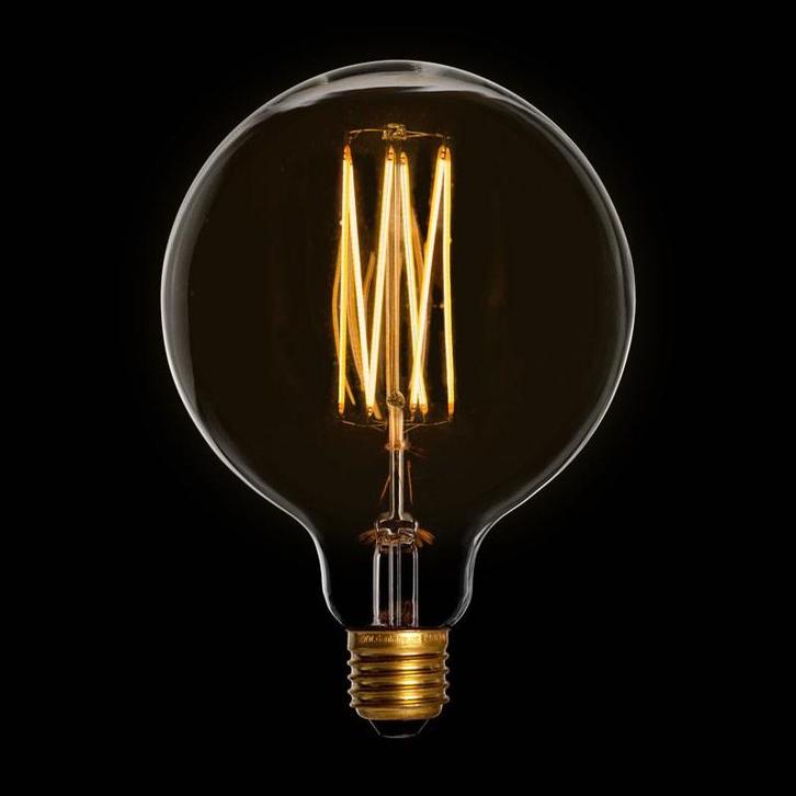 Filament LED Lamp Globe XL Gold Ø125mm E27 4.5W, Huis en Inrichting, Lampen | Losse lampen, Verzenden