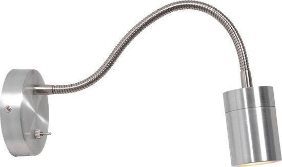 2dekans | Mexlite wandlamp Upround - staal - metaal - 3390ST, Huis en Inrichting, Lampen | Wandlampen, Ophalen of Verzenden