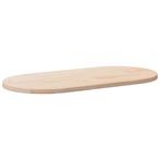 vidaXL Tafelblad ovaal 100x50x2,5 cm massief grenenhout, Verzenden, Nieuw