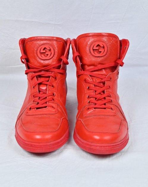 Gucci Red Diamante Leather High Top Sneakers - Sneakers -, Kleding | Heren, Schoenen