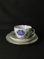 Meissen - Blume 2 dipinto a mano - Trio da caffè - 2.Wahl -