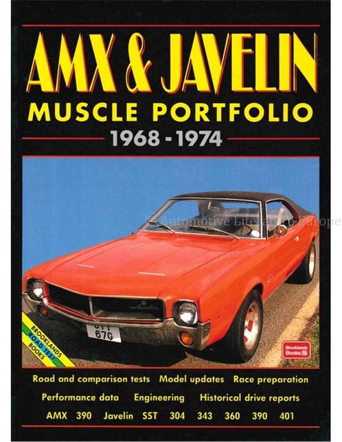 AMX & JAVELIN 1968 - 1974 MUSCLE PORTFOLIO, Livres, Autos | Livres