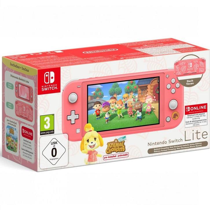 Nintendo Switch Lite Console Starter Pack - Animal Crossing, Computers en Software, Overige Computers en Software, Verzenden