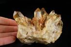 Natuurlijke CITRIEN-cluster met kathedraal-terminatie, Verzamelen, Mineralen en Fossielen