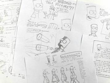 The Simpsons : Set van 100 modelpaginas en animatiegidsen - beschikbaar voor biedingen