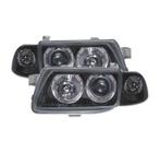 PHARES POUR OPEL ASTRA F 94-98 ANGEL EYES FOND NOIR H1-H7, Autos : Pièces & Accessoires, Verzenden