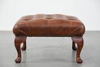 Ottoman - Cuir de veau - Pouf Chesterfield