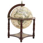 vidaXL Globebar massief eucalyptushout bruin, Huis en Inrichting, Woonaccessoires | Wijnrekken, Verzenden, Nieuw