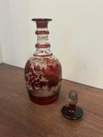 Fles - Glas - antieke glazen fles, Antiek en Kunst