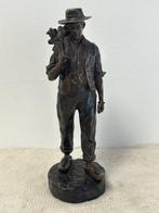 Jean Garnier (1853–1910) - sculptuur, Boer op weg naar huis, Antiquités & Art, Antiquités | Céramique & Poterie