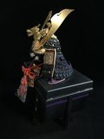 Japanese Vintage Samurai Helmet KABUTO MENPO (H:44cm), Antiek en Kunst