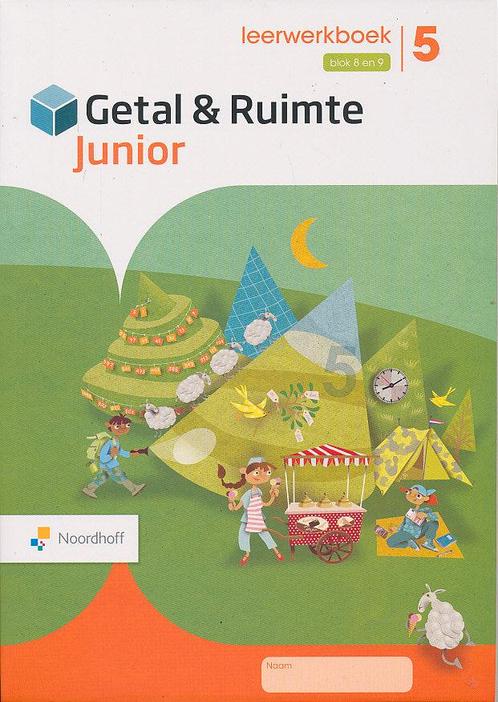 Getal en Ruimte Junior leerwerkboek blok 8 en 9 groep 5 (per, Livres, Livres scolaires, Envoi