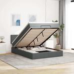 vidaXL Bed poef met matras en LEDs stof 140x190 cm, Verzenden, Nieuw