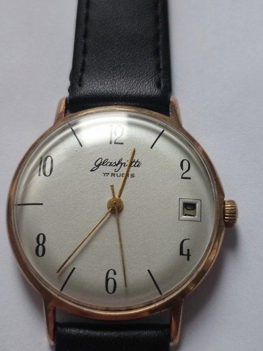 GLASHUTTE 17 jewels cal . 69,1 - serviced 2025,11 - jumbo -, Handtassen en Accessoires, Horloges | Heren