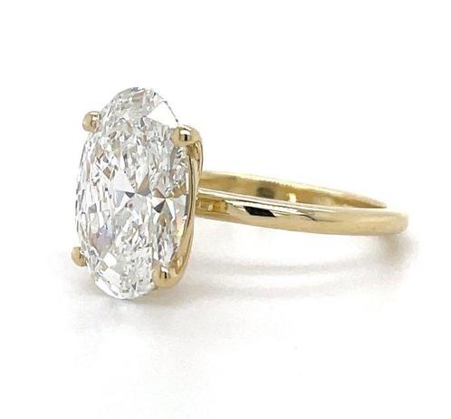 Zonder Minimumprijs - Verlovingsring - 14 karaat Geel goud -, Handtassen en Accessoires, Antieke sieraden