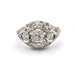 Ring Platina Diamant (Natuurlijk) - Diamant, Handtassen en Accessoires, Ringen, Nieuw