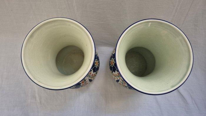 Societe Ceramique - Vase (2) - Faïence, Antiquités & Art, Antiquités | Verre & Cristal