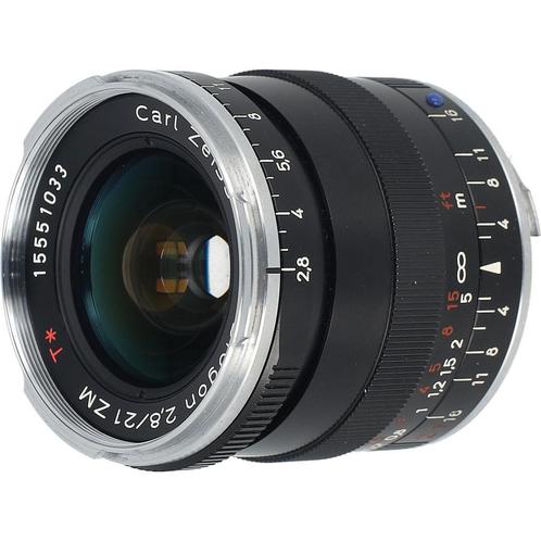 Zeiss 21mm F/2.8 Biogon T* ZM zwart occasion, Audio, Tv en Foto, Foto | Lenzen en Objectieven, Zo goed als nieuw, Verzenden