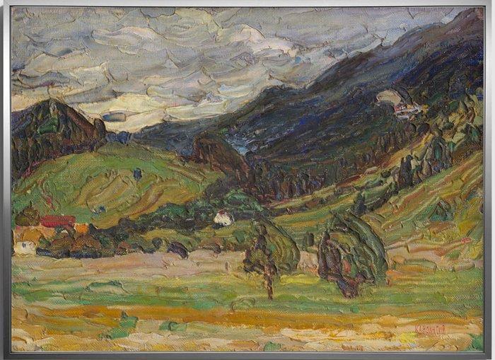 After Wassily Kandinsky (1866-1944) - Landscape, 1901 ,, Antiquités & Art, Art | Peinture | Classique