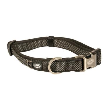 Duvo Halsband Nylon 20-35cm/15mm zwart